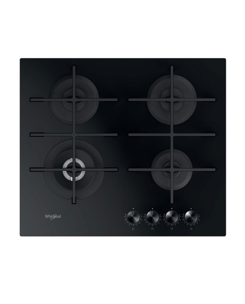 WHIRLPOOL PLACA 60CM CRISTAL GAS 4 QUEIMADORES 1DUPLA COROA