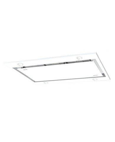 CATA CHAMINE 100CM ILHA SIRIN 850m3/h VIDRO BRANCO CATA CHAMINE 100CM ILHA SIRIN 850m3/h VIDRO BRANCO