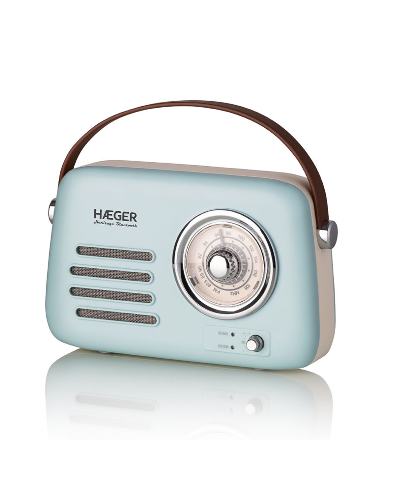 HAEGER RADIO PORTATIL VINTAGE FM 5.1 BLUETHOOTH HERITAGE