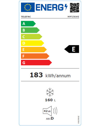 TELEFAC ARCA VERTICAL 160LT 1,42X0,55X0,55MT 5GAV BRANCO (E) TELEFAC ARCA VERTICAL 160LT 1,42X0,55X0,55MT 5GAV BRANCO (E)