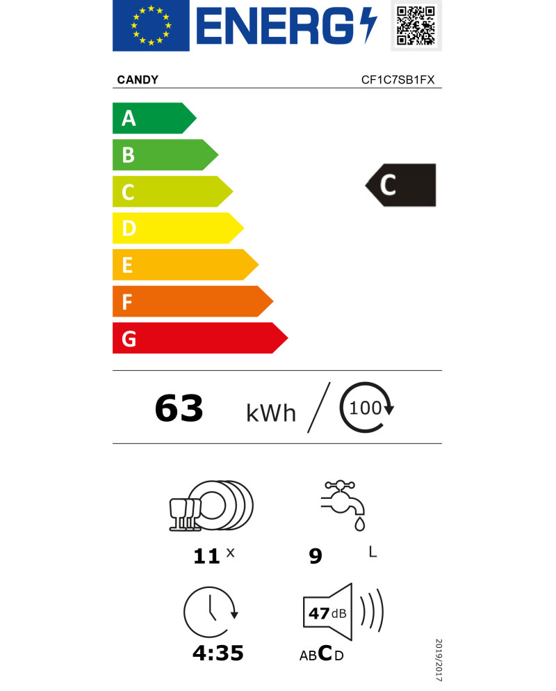 CANDY MAQUINA LOUÇA 45CM 11TALHERES 8PROG INOX (C) CANDY MAQUINA LOUÇA 45CM 11TALHERES 8PROG INOX (C)