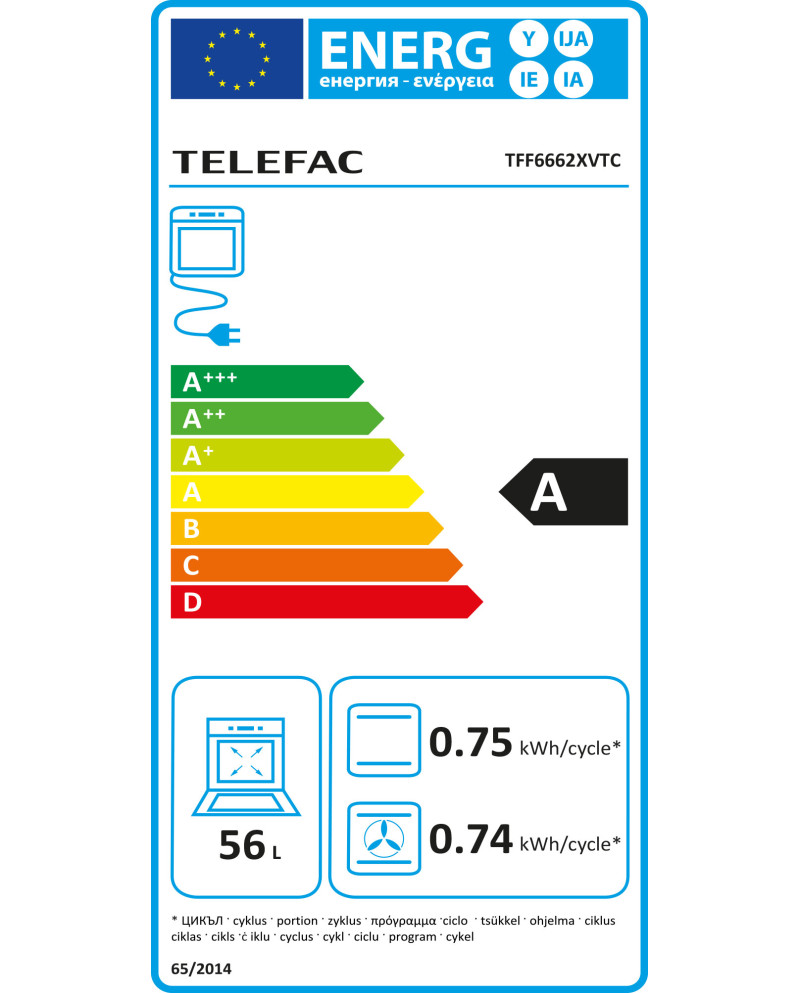 TELEFAC FOGAO VITRO 855X600X630 6F INOX (A) TELEFAC FOGAO VITRO 855X600X630 6F INOX (A)