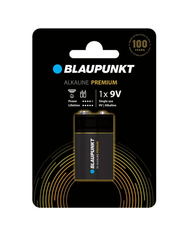 BLAUPUNKT PILHAS ALKALINE PREMIUM 1X9V BLAUPUNKT PILHAS ALKALINE PREMIUM 1X9V