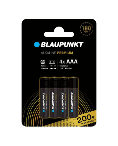 BLAUPUNKT PILHAS ALKALINE PREMIUM 4XAAA BLAUPUNKT PILHAS ALKALINE PREMIUM 4XAAA