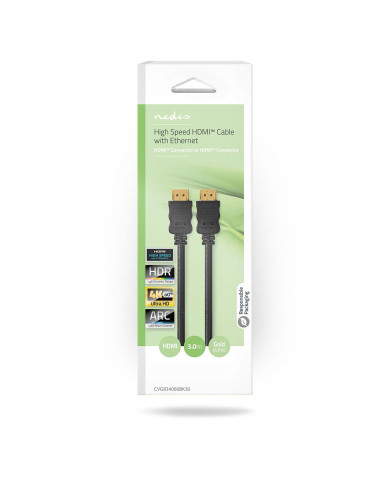 NEDIS CABO HDMI 3MT PRETO NEDIS CABO HDMI 3MT PRETO