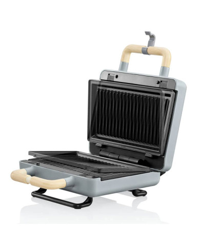 FLAMA SANDWICHEIRA PLACAS GRILL 800W CINZA FLAMA SANDWICHEIRA PLACAS GRILL 800W CINZA