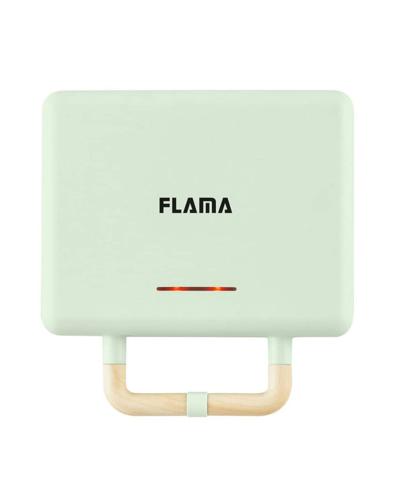FLAMA SANDWICHEIRA PLACAS GRILL 800W VERDE FLAMA SANDWICHEIRA PLACAS GRILL 800W VERDE