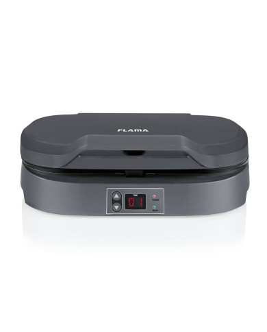 FLAMA MAQUINA DE PANQUECAS 1300W 2 CONCAVIDADES FLAMA MAQUINA DE PANQUECAS 1300W 2 CONCAVIDADES