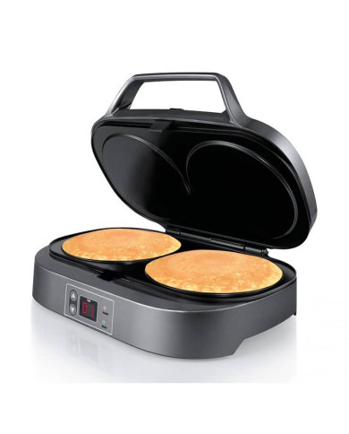 FLAMA MAQUINA DE PANQUECAS 1300W 2 CONCAVIDADES FLAMA MAQUINA DE PANQUECAS 1300W 2 CONCAVIDADES