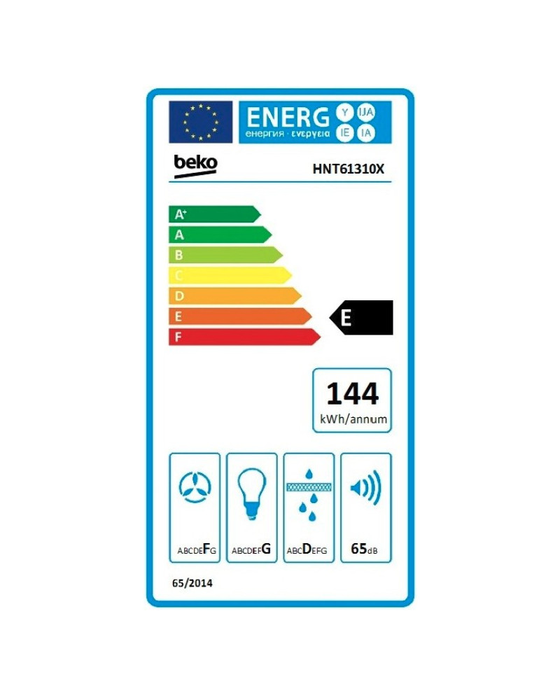 BEKO EXAUSTOR TELESCOPICO 60CM 3VELOC 483M3/H INOX E