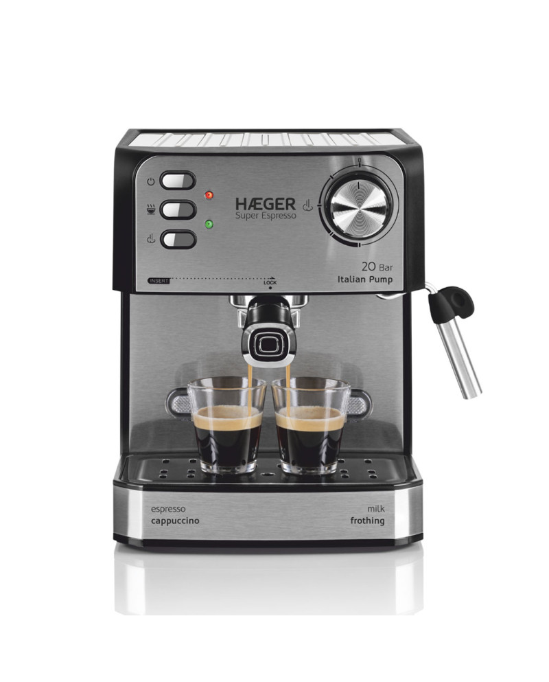 HAEGER MAQUINA CAFE EXPRESSO 20BAR CAFE MOIDO/PASTILHA