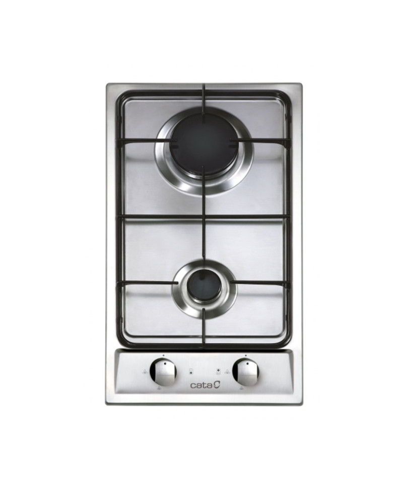 CATA PLACA DOMINO GAS NAT.C/ INJET GAS BUT 30CM INOX