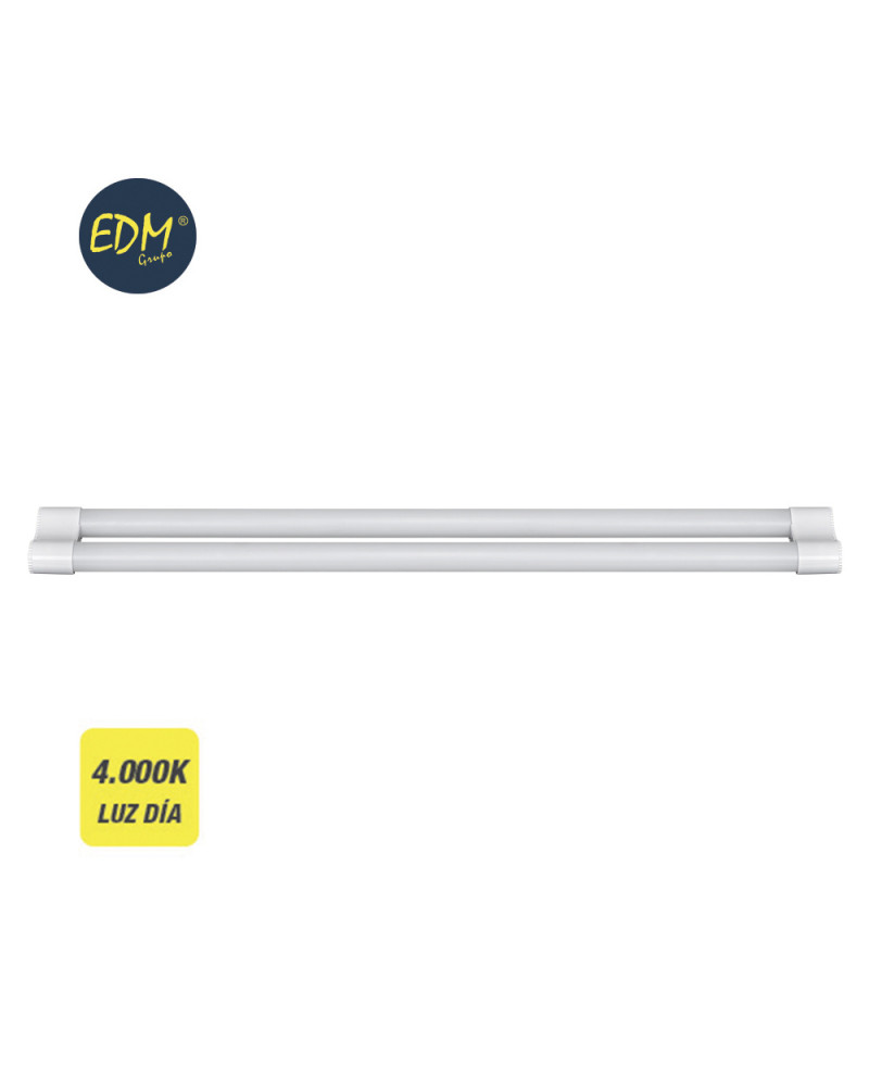EDM LAMPADA LED TUBO 2X18W 3400LM 1195MM
