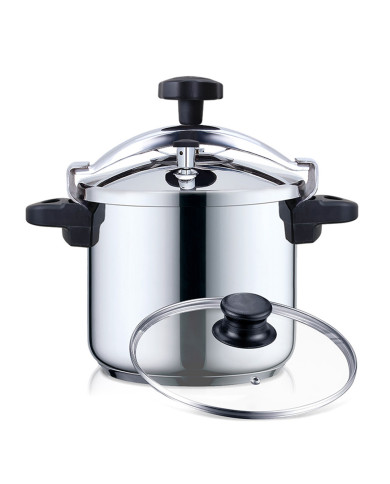HAEGER PANELA PRESSAO COOKER PLUS 10LTS INOX TAMPA VIDRO HAEGER PANELA PRESSAO COOKER PLUS 10LTS INOX TAMPA VIDRO