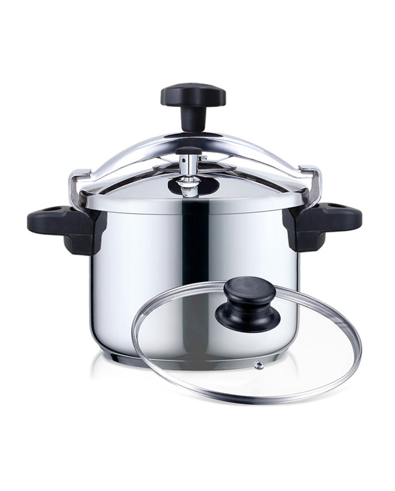 HAEGER PANELA PRESSAO COOKER PLUS 6LTS INOX TAMPA VIDRO