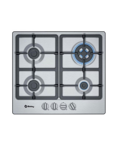 BALAY PLACA GAS 60CM 3+1WOK INOX BALAY PLACA GAS 60CM 3+1WOK INOX
