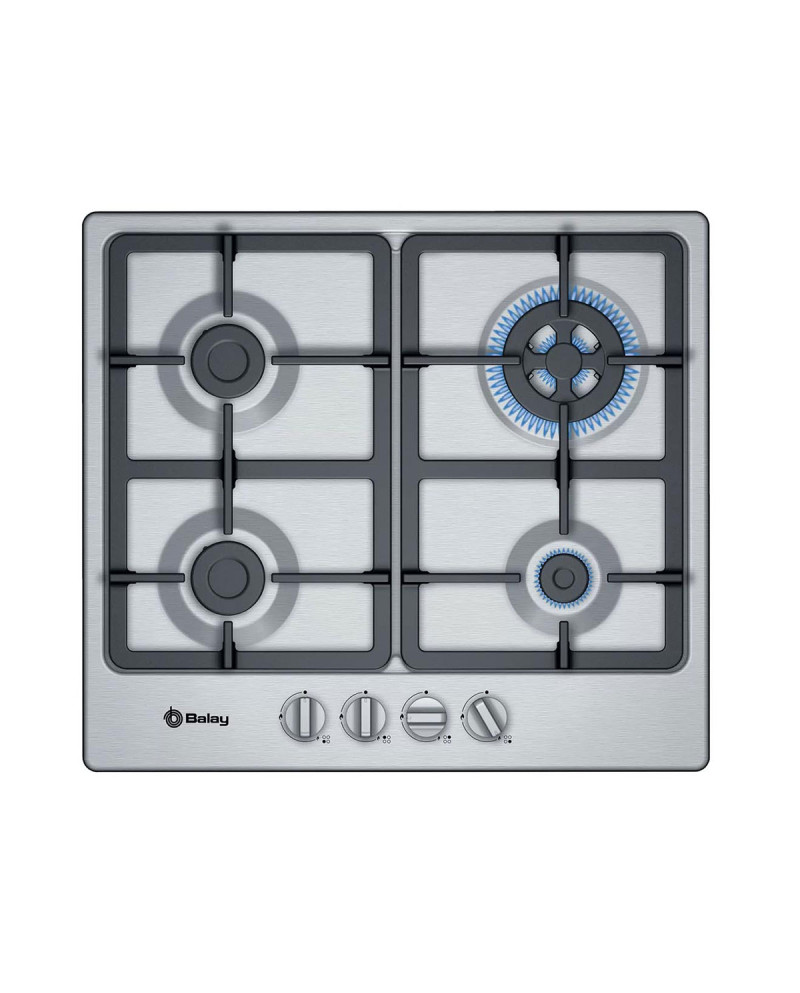BALAY PLACA GAS 60CM 3+1WOK INOX