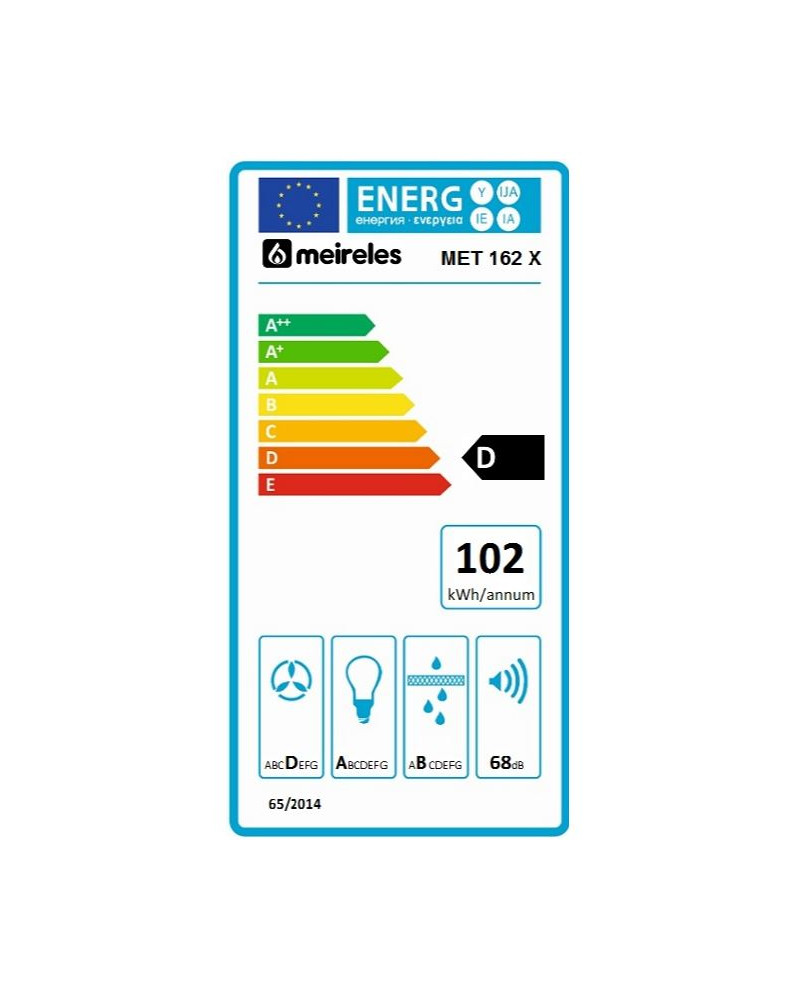 MEIRELES EXAUSTOR 60CM MAX 355M3/H INOX D
