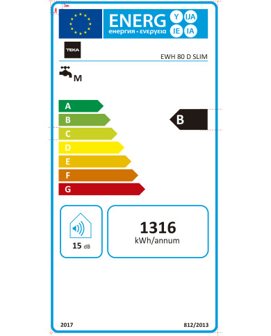 TEKA TERMOACUMULADOR 80LTS SLIM TEKA TERMOACUMULADOR 80LTS SLIM