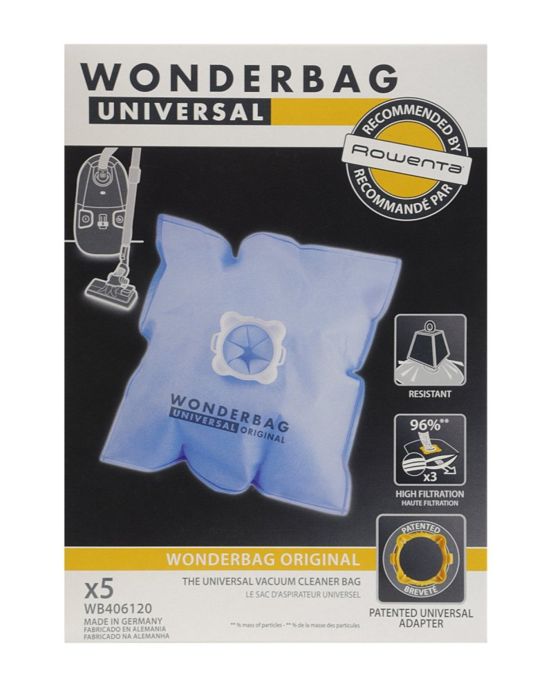 WONDERBAG SACO UNIVERSAL CLASSIC CX 5 SACOS CAPAC ATÉ 7LTS