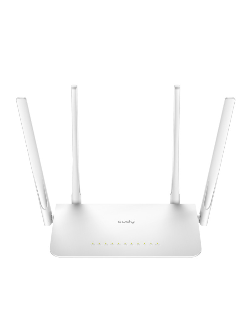 CUDY ROUTER AC1200 DUAL BAND WIFI 5 PORTAS 4 ANTENAS