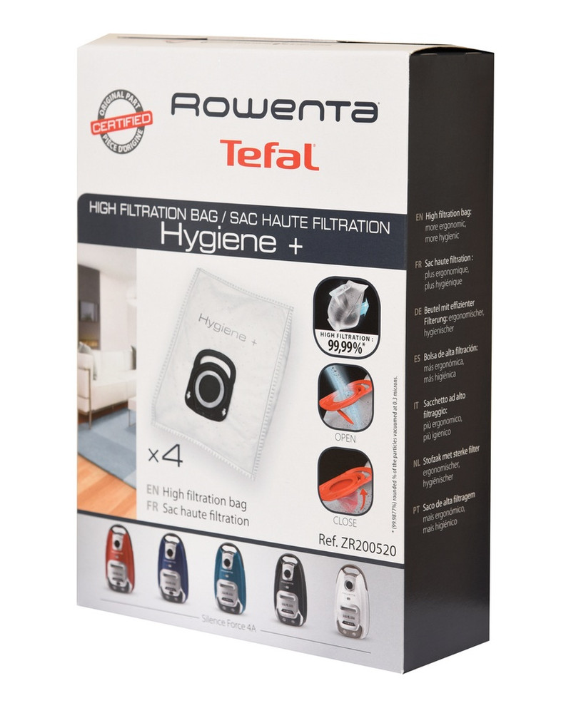 ROWENTA SACOS ASPIRADOR HYGIENE ATE 4,5LT P/GAMA