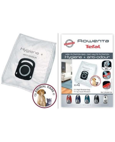 ROWENTA SACOS ASPIRADOR HYGIENE ANTIODOR ATE 4,5LT P/GAMA ROWENTA SACOS ASPIRADOR HYGIENE ANTIODOR ATE 4,5LT P/GAMA