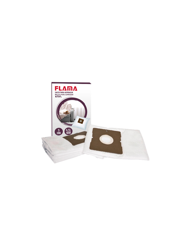 FLAMA SACOS ASPIRADOR PARA 1675FL/1676FL 5SACOS 4.5LT FLAMA SACOS ASPIRADOR PARA 1675FL/1676FL 5SACOS 4.5LT