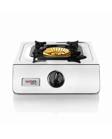 HAEGER FOGAREIRO GAS 1 BOCA SAFINE 110MM INOX HAEGER FOGAREIRO GAS 1 BOCA SAFINE 110MM INOX