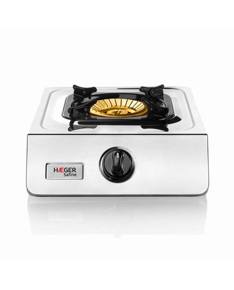 HAEGER FOGAREIRO GAS 1 BOCA SAFINE 110MM INOX