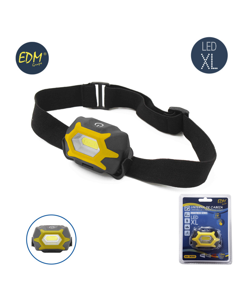 EDM LANTERNA FRONTAL 1LED 110L 10M ALCANCE