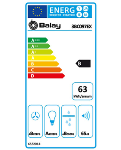 BALAY CHAMINE 90CM 3VELOC+1INTENSIVA MAX 756M3 INOX B BALAY CHAMINE 90CM 3VELOC+1INTENSIVA MAX 756M3 INOX B
