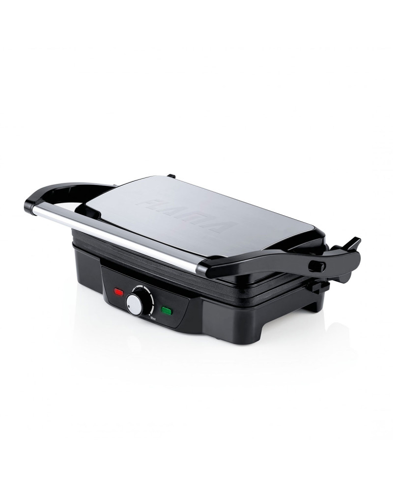 FLAMA GRELHADOR PLACAS 1600W CORPO AÇO INOX ESCOVADO
