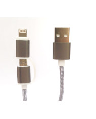 TECH FUZZION CABO USB MICRO LIGHTNING GOLD TECH FUZZION CABO USB MICRO LIGHTNING GOLD
