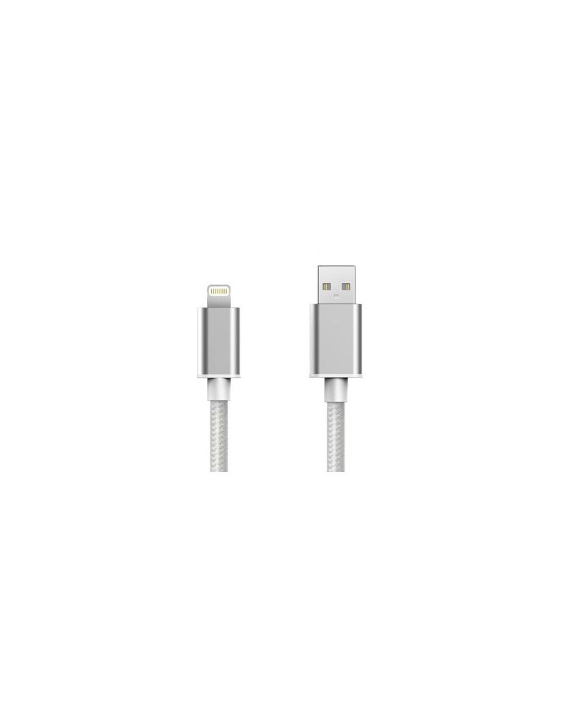 TECH FUZZION CABO USB LIGHTNING SILVER