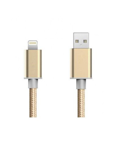 TECH FUZZION CABO USB LIGHTNIG GOLD TECH FUZZION CABO USB LIGHTNIG GOLD