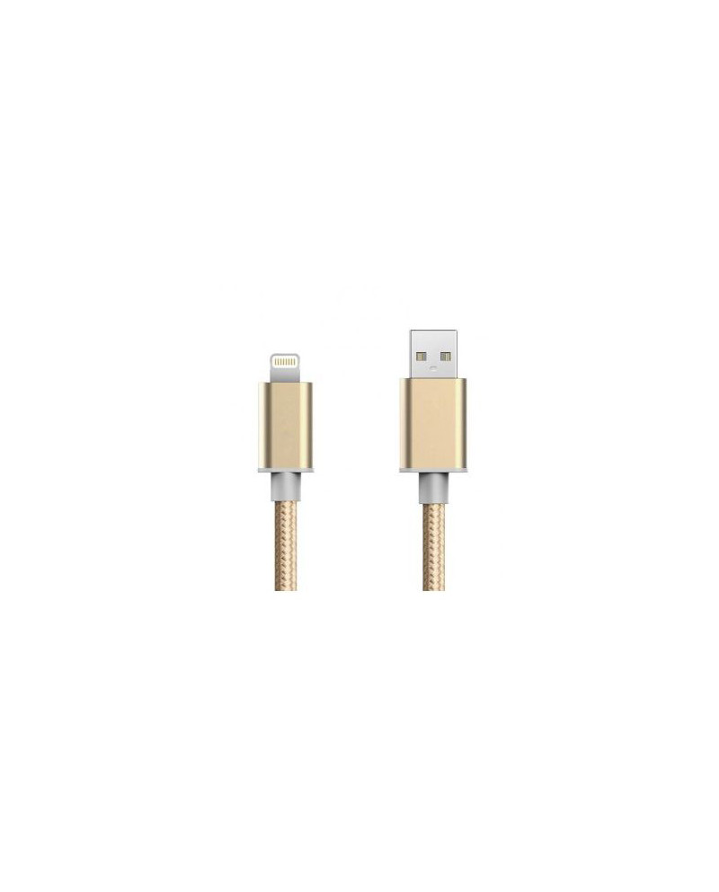 TECH FUZZION CABO USB LIGHTNIG GOLD TECH FUZZION CABO USB LIGHTNIG GOLD