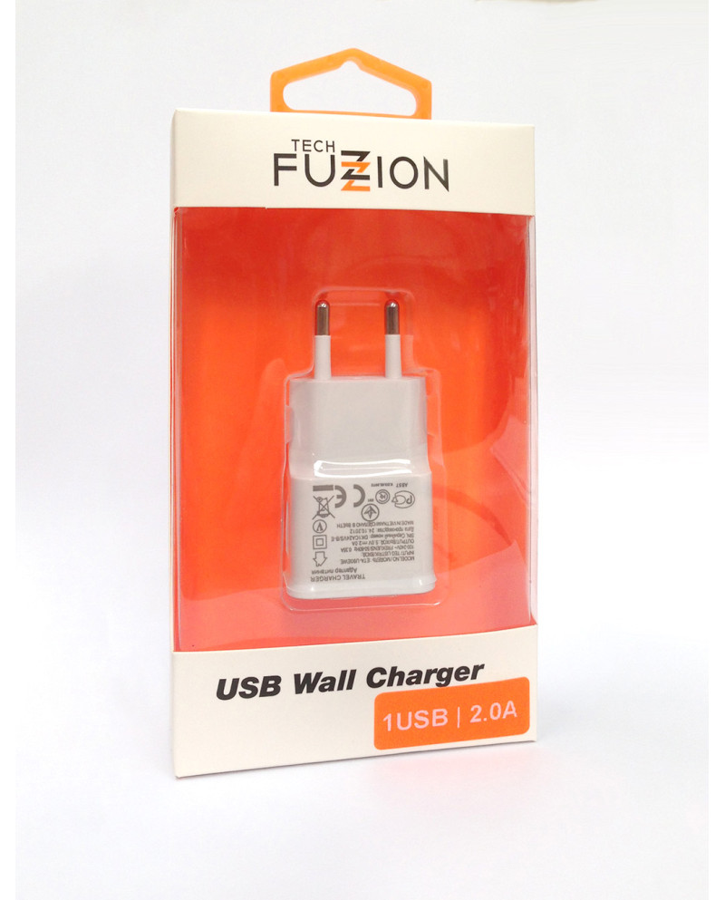 TECH FUZZION CARREGADOR 1USB 2A