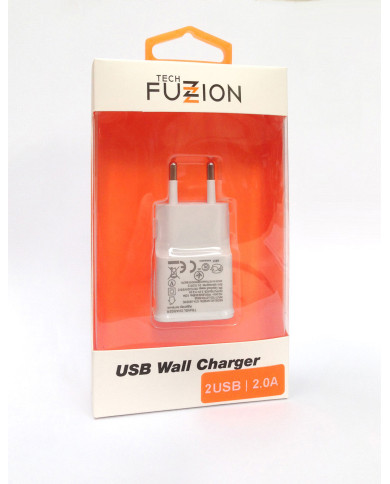 TECH FUZZION CARREGADOR 2USB 2A