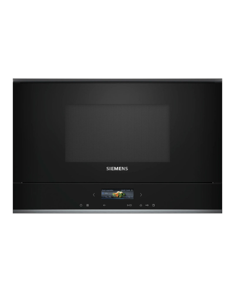 SIEMENS MICROONDAS INTEG 21LT 900W VIDRO PRETO