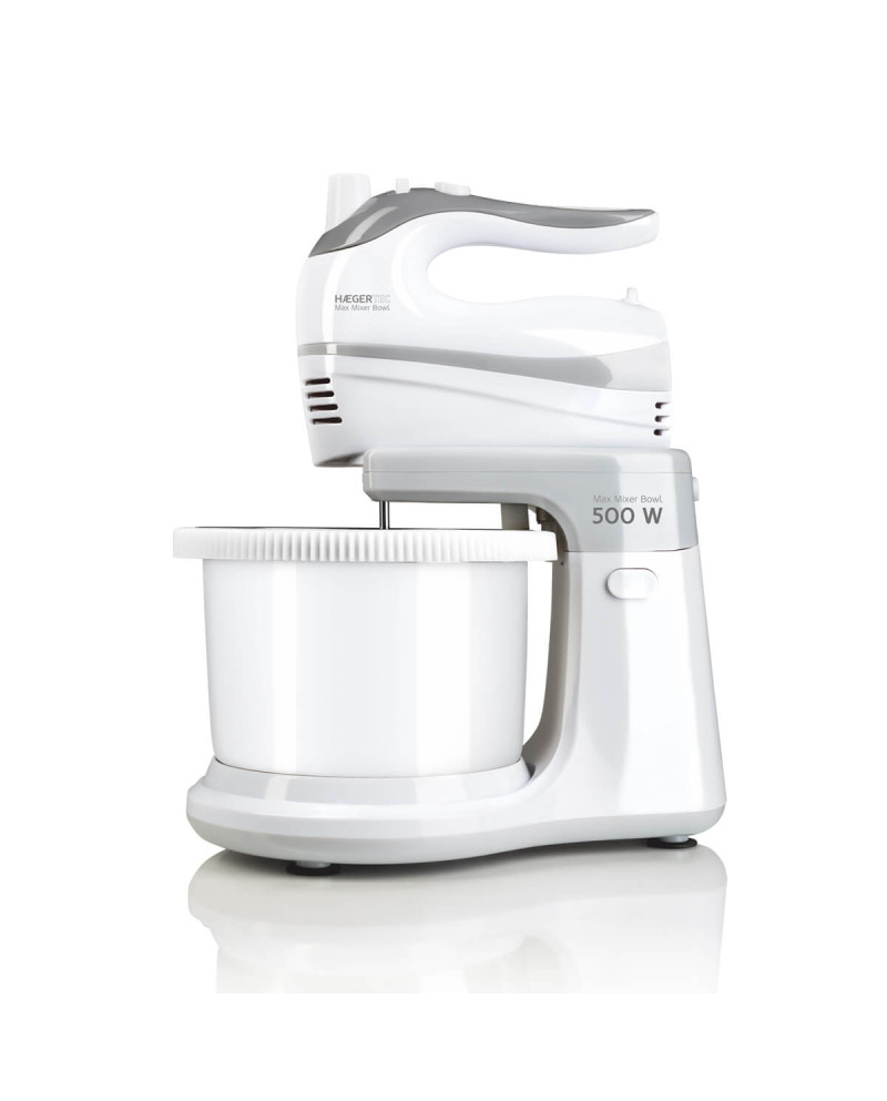 HAEGER BATEDEIRA 500W 5VEL+TURBO C/ TAÇA BRANCA