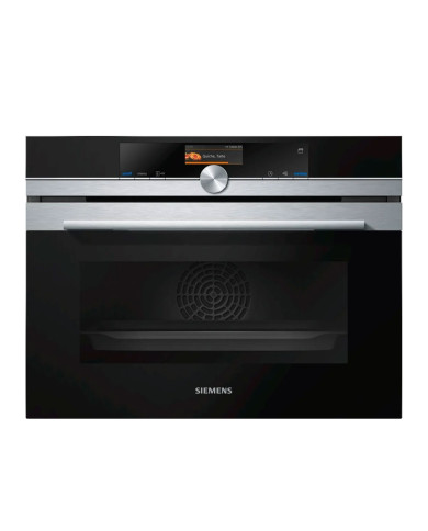 SIEMENS FORNO COMPACTO COM VAPOR INOX A+ SIEMENS FORNO COMPACTO COM VAPOR INOX A+