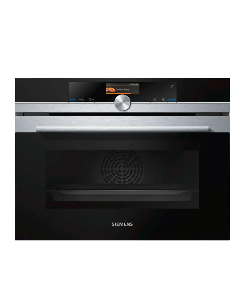 SIEMENS FORNO COMPACTO COM VAPOR INOX A+