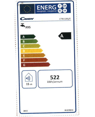 CANDY TERMOACUMULADOR 15LT VERTICAL A CANDY TERMOACUMULADOR 15LT VERTICAL A