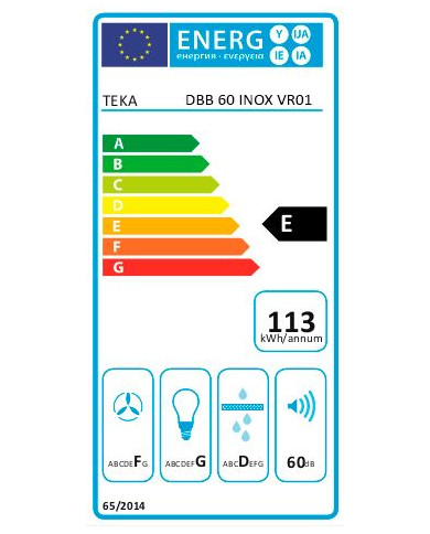 TEKA CHAMINE 60CM 380M3/H 3VELOC + 1INTENS INOX E TEKA CHAMINE 60CM 380M3/H 3VELOC + 1INTENS INOX E