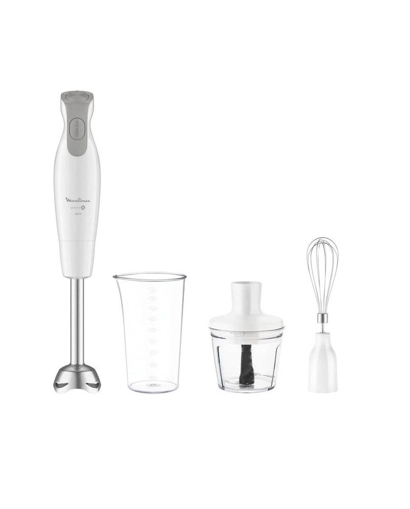 MOULINEX VARINHA 600W PE INOX  C/PICADORA 0,5LT E BATEDOR