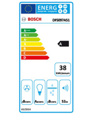BOSCH EXAUSTOR TELESCOPICO 90CM 3VEL+1INT 729M3/H CINZA A