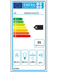 AEG EXAUSTOR 80CM 3VELOC + 1INTENSIVA 700M3/H INOX A