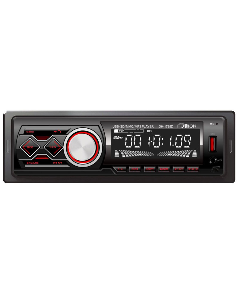 TECH FUZZION AUTO RADIO PAINEL DESTACAVEL 4x50W FM BT USB MP