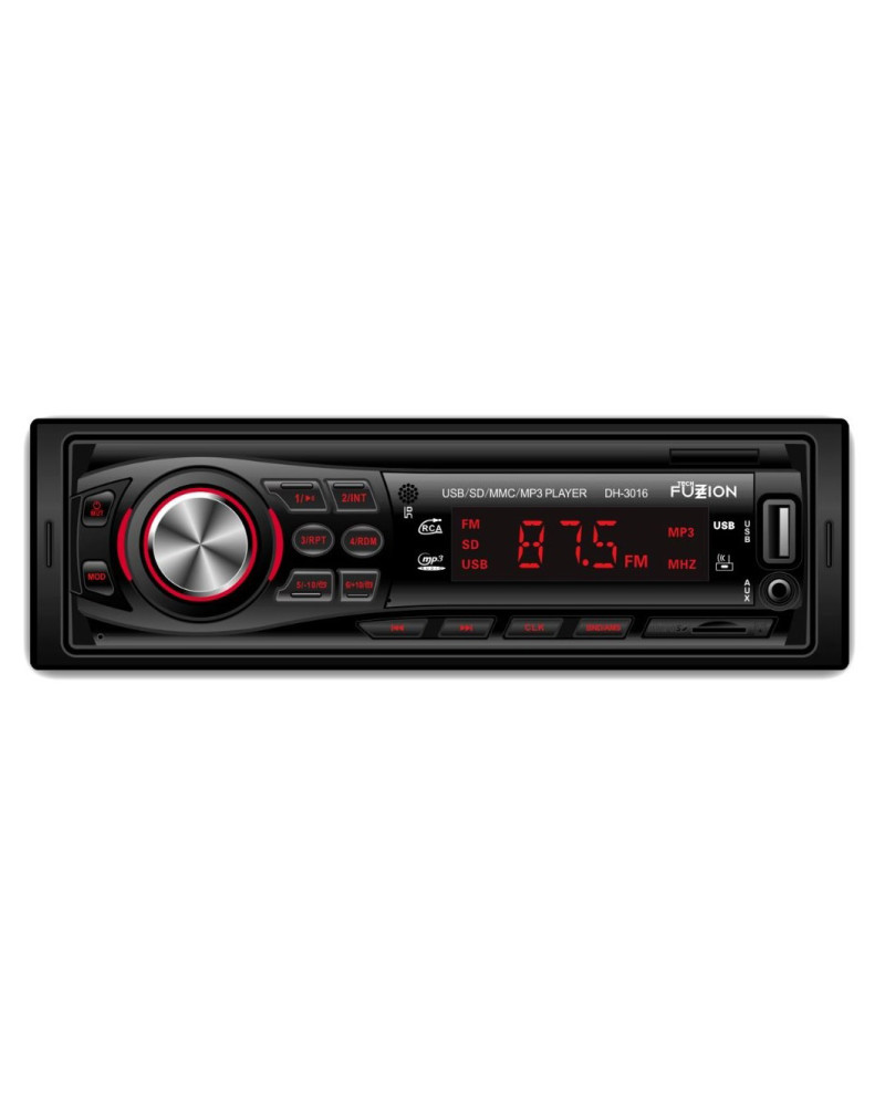 TECH FUZZION AUTO RADIO PAINEL FIXO 4x50W FM USB MP3